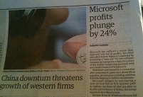 Seite aus dem Guardian
